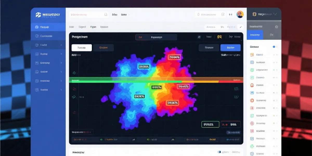 对阵胜率区间与热力图示意
